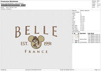 BELLE 281224 Embroidery File 6 size