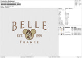 BELLE 281224 Embroidery File 6 size