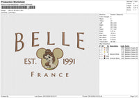BELLE 281224 Embroidery File 6 size