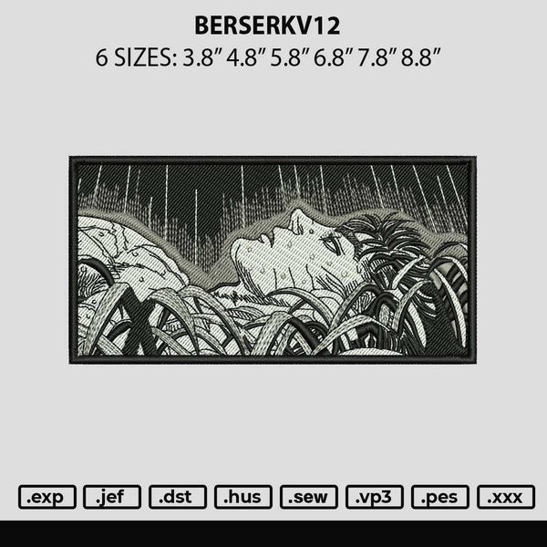 Berserkv12 Embroidery File 6 sizes