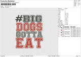 BIG DOGS Embroidery File 4 size