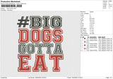 BIG DOGS Embroidery File 4 size