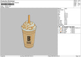 Coffee 0901 Embroidery File 6 sizes
