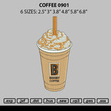 Coffee 0901 Embroidery File 6 sizes