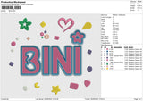 BINI Embroidery File 6 size