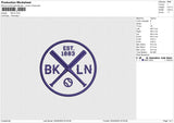 BKLN Embroidery File 6 size