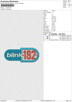 BLINK Embroidery File 6 sizes