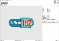 BLINK Embroidery File 6 sizes