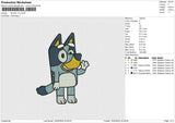 BLUEY V1 Embroidery File 6 size