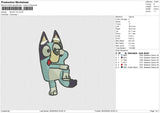 BLUEY V5 Embroidery File 6 size