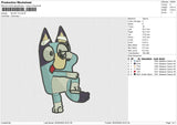 BLUEY V5 Embroidery File 6 size