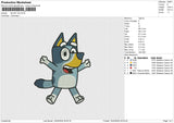 BLUEY V6 Embroidery File 6 size