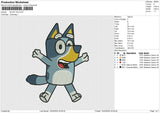 BLUEY V6 Embroidery File 6 size