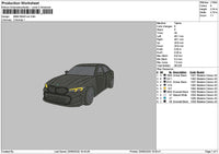 Black Car 2006 Embroidery File 6 sizes