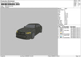 Black Car 2006 Embroidery File 6 sizes