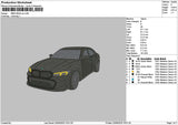 Black Car 2006 Embroidery File 6 sizes