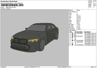Black Car 2006 Embroidery File 6 sizes