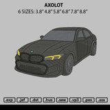 Black Car 2006 Embroidery File 6 sizes