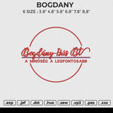 BOGDANY Embroidery File 6 size