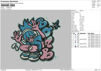 Bomb 01 Embroidery File 6 sizes