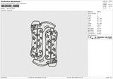 BOOTS Embroidery File 6 size