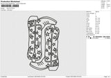 BOOTS Embroidery File 6 size