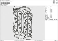 BOOTS Embroidery File 6 size