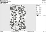 BOOTS Embroidery File 6 size