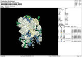 Bouquete 2604 Embroidery File 6 sizes
