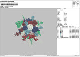 Bouquete v10 Embroidery File 6 sizes