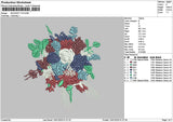 Bouquete v10 Embroidery File 6 sizes