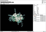 Bouquete V21 Embroidery File 6 sizes