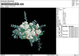 Bouquete V21 Embroidery File 6 sizes
