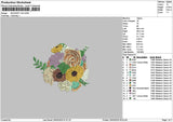 Bouquete V024a Embroidery File 6 sizes