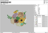 Bouquete V024a Embroidery File 6 sizes