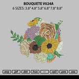 Bouquete V024a Embroidery File 6 sizes