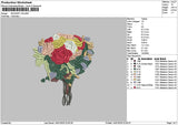 Bouquete V8 Embroidery File 6 sizes