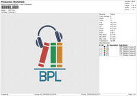BPL Embroidery File 6 size