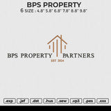 BPS PROPERTY Embroidery File 6 size