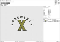 BREWERY Embroidery File 6 size