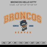 BRONCOS HELLO KITTY