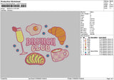 Brunchtext 01 Embroidery FIle 6 sizes