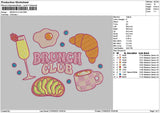 Brunchtext 01 Embroidery FIle 6 sizes