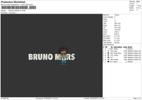 Brunotext V2 Embroidery File 6 sizes