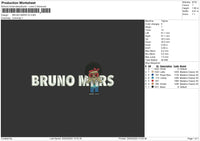 Brunotext V2 Embroidery File 6 sizes