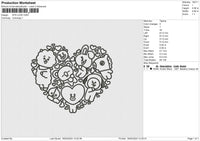 BTS LOVE  Embroidery File 6 size