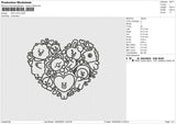 BTS LOVE  Embroidery File 6 size