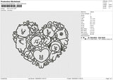 BTS LOVE  Embroidery File 6 size