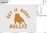 BULLYZ Embroidery File 6 size