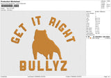 BULLYZ Embroidery File 6 size